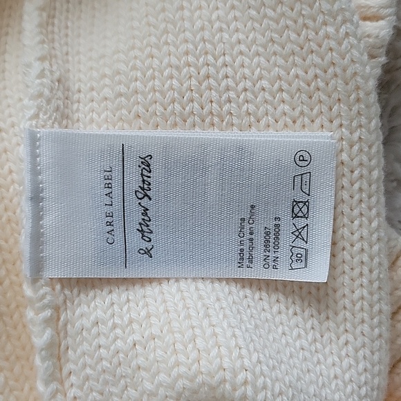 Paris Atelier & Other Stories Cropped Knitted Vest/Tank Top Size L - Picture 5 of 7